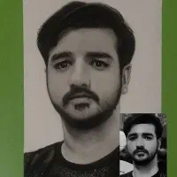 طراحی چهره ،سیاه قلم|تابلو، نقاشی، عکس|مشهد, پنجتن|دیوار