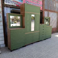 کمد دراور میز آرایش سبز چمنی تمام چک|جاکفشی، کمد، دراور|زنجان, |دیوار