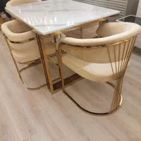 ناهارخوری دورن مربع سزار استیل فلزی کافه رستوران