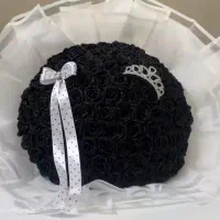 دسته رز مشکی بسیار شیک