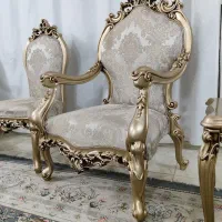 مبل سلطنتی۹نفره بامیزوعسلی کامل صفر