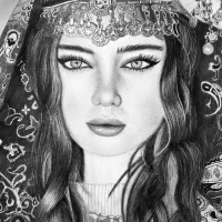 سفارش چهره سیاه قلم