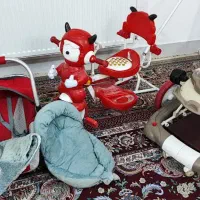 سه چرخه، روروئک، کریر ، پتو و آغوش گیر کودک