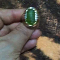 انگشتر نقره جواهری زبرجد