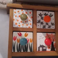 جا ادویه ای چوبی سرامیکی