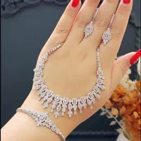 ست نقره جواهری نگین کوبیک سنگ خور kubik-018کم اجرت|بدلیجات|تبریز, |دیوار