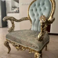 مبلمان کلاسیک ورق طلا و نقره