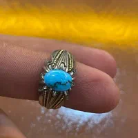 انگشتر فیروزه مصور علی اصل نیشابور فروش فوری|جواهرات|ری, شهرری|دیوار