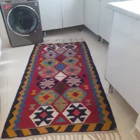 گلیم دست بافت پشم۱۰۰×۱۹۲ با رنگ طبیعی|گلیم، جاجیم، گبه|تهران, شهرک هما|دیوار