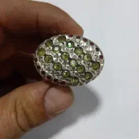 انگشتر نقره قلم کاری شده