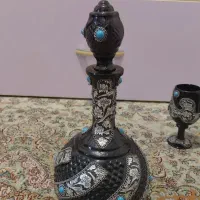 تنک و۵ عدد جام با یه عدد قوری