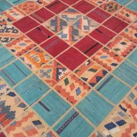 گلیم دست بافت پشت چرمی|فرش|کرج, کوی مهر|دیوار