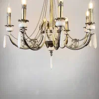 لوستر مدل ویشگا تمام برنج پرکار ۱۵ سال ضمانت