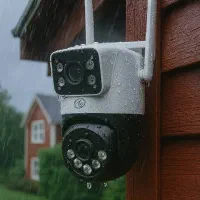 دوربین سیم کارتی دو لنز P27گارانتی دار مدلokam pro