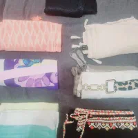 شال دخترانه و مانتو مجلسی