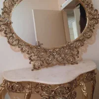 آینه کنسول برنجی|بوفه، ویترین، کنسول|هشتگرد, شهرک گلخانه|دیوار