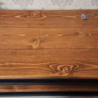 استند چوبی فلزی . پایه فلزی چوبی