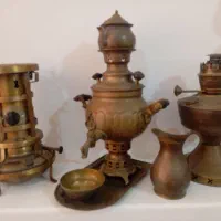 چراغ گردسوز و سماور زغالی