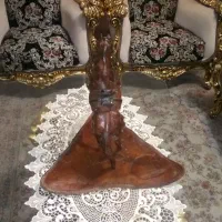 مجسمه تمام چرم طبیعی آنتیک شاهکار سوئیسی|مجسمه، تندیس، ماکت|تهران, سید خندان (جلفا)|دیوار