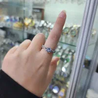 انگشتر تک نگین نقره اصل