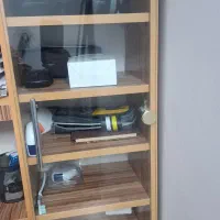 میز مطالعه و کار با قفسه و کمد شیشه ای|میز تحریر و کامپیوتر|گنبد کاووس, |دیوار