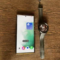 گوشی s22 الترا همراه ساعت گلگسی ۵ پرو مکس