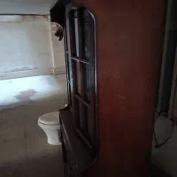 کتابخانه چوبی قدیمی اصل|کتابخانه، شلف، قفسههای دیواری|اهواز, کوی سعدی|دیوار