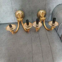 دیوارکوبفلزیآبکاریشده|لوستر و چراغ آویز|الوند, |دیوار