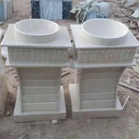 تولید روشویی سنگی با سنگ مرمریت|لوازم سرویس بهداشتی|شیراز, گچی|دیوار