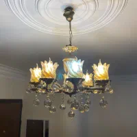 لوستر برنجی ۸ شاخه و۴ شاخه|لوستر و چراغ آویز|تهران, سردارجنگل|دیوار