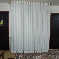پرده حریر ساده پانچ متراژ 6 متر ارتفاع دلخواه شما