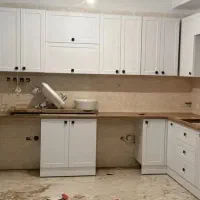 کابینت آماده سرویس ۳متری پک کامل با گاز هود سینک