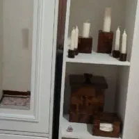 کتابخانه و میز دیواری کاربردی نئوکلاسیک