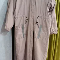 کاپشن بلند کلاهدار خز دار