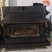 بخاری شومینه دوشعله تمام چدن|بخاری، هیتر، شومینه|سلماس, |دیوار