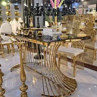 میز مدل پره ای طلایی /تالار رستوران هتل|عمدهفروشی|کرج, دولتآباد|دیوار