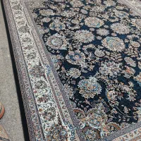 2تخته 12متری افشان یاشار سورمه ای نو|فرش|قم, نیروگاه|دیوار