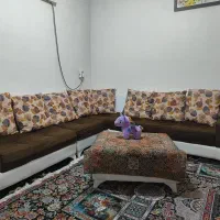 مبل هشت نفره کارکرده، و بوفه ویترینی|بوفه، ویترین، کنسول|اهواز, کمپلو شمالی|دیوار