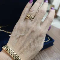 دستبند و انگشتر سیاه قلم