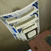 لوستر مربع چهارتایی گوشه خم|لوستر و چراغ آویز|تبریز, |دیوار