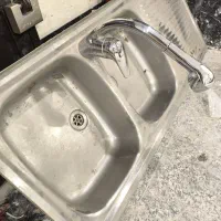 سینگ ظرفشویی با شیر شلنگی آرووا ... کاملآ سالم