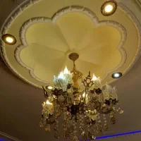 لوستر سقفی برنجی  8شعله