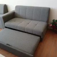 فروش مبل راحتی 7 نفره L  چوب سنگ نو و استفاده نشده