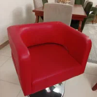 صندلی گردان پایه استیل