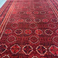 شهرموکت*کناره فرش فانتزی طرح بلوچ|گلیم، جاجیم، گبه|قم, امامزاده ابراهیم|دیوار