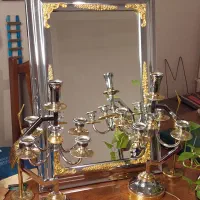 ست آینه و شمعدان بسیار لوکس و چشم‌نواز