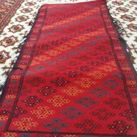 گلیم ابریشمی ترکمنی|پادری|گرگان, |دیوار