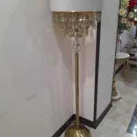آباژور پایه بلند سالم ویک جفت شمعدان شمپاینی