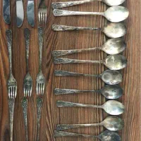 قاشق ،چنگال و چاقو روسی نقره