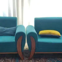مبل ۷نفره با ست میز ناهار خوری ۴نفره